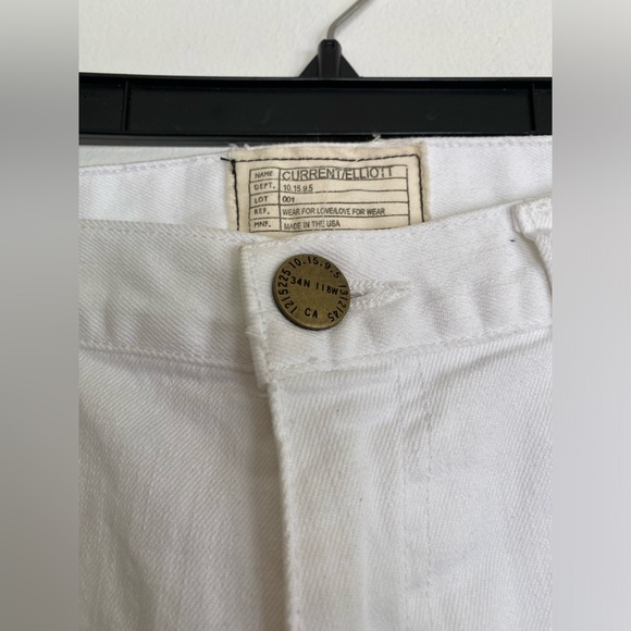 Current/Elliott The Boyfriend Jean In Sugar Destroy 0 NWT - Picture 2 of 5